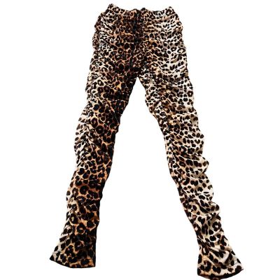 Leopard Fashion Nova Ruched Scrunch Pants Small